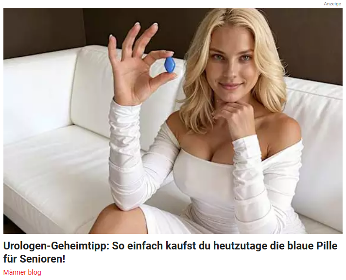 maus_herr's tweet photo. Klar, hol dir eine blaue Pille und dann kannst du rammeln wie ein Kaninchen und schleppst garantiert 25-jährige Blondinen ab. Alter Sack. https://t.co/wobDz4EodW