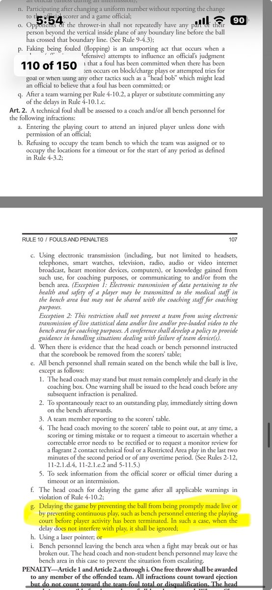 For those crashing out over the end of the NC State Texas game it is technically not a technical. Also who wants to see a game end like that. W refereeing