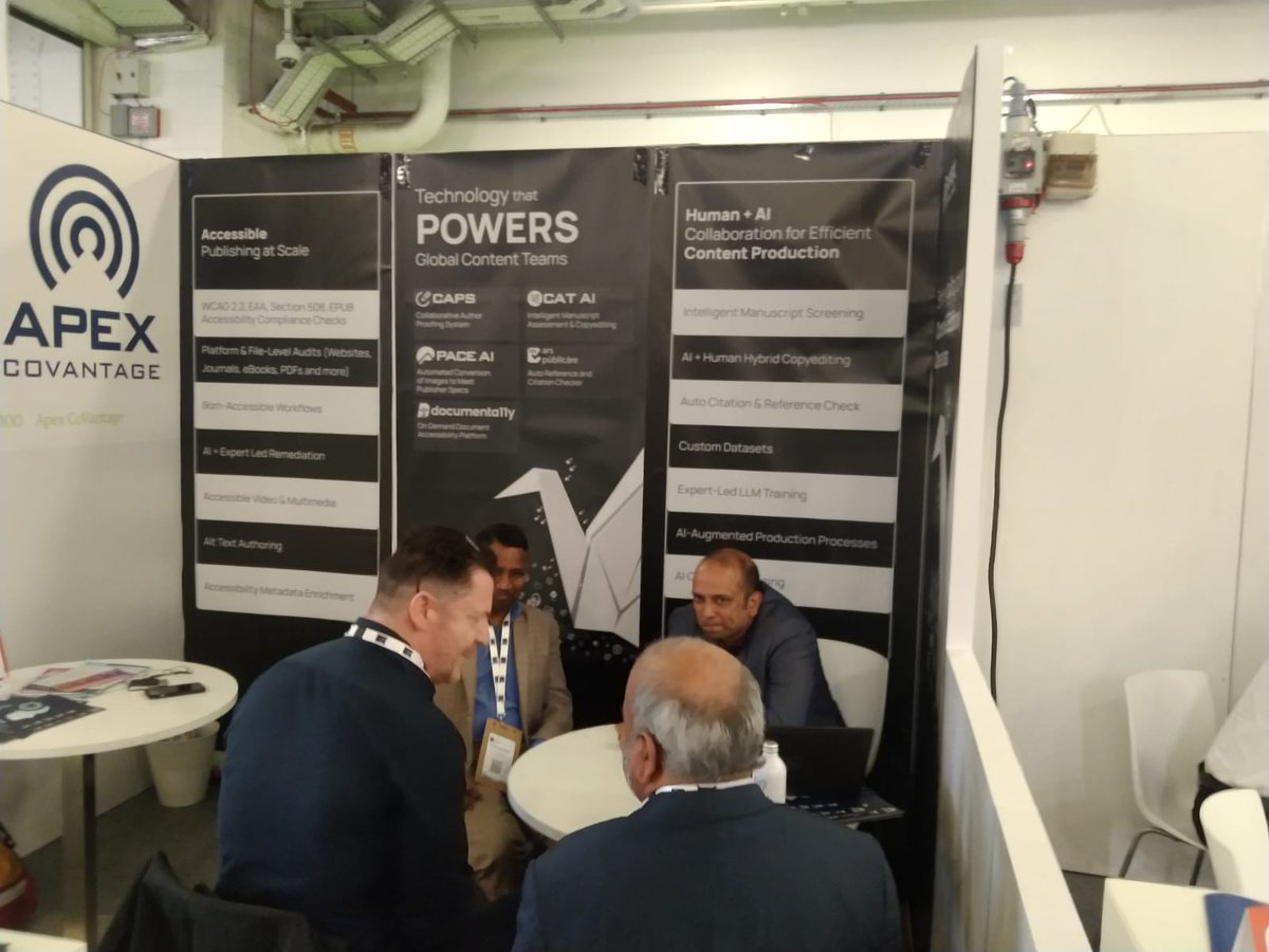 Apex_Content's tweet photo. Great to be a part of the #LondonBookFair2026 with the global publishing community.

From digital transformation to accessibility and inclusive publishing, it was a week of valuable insights, conversations, and connections.

Thanks to everyone who met with Apex CoVantage. https://t.co/YBfQUPjyLc