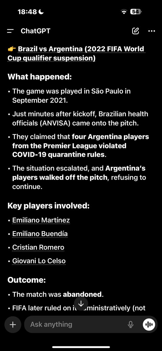 Piusdavid3's tweet photo. @CAF_Media @CAF_Online Why would the Afcon be different 
Argentina abandoning a World Cup qualifier https://t.co/d2o59DiAJl