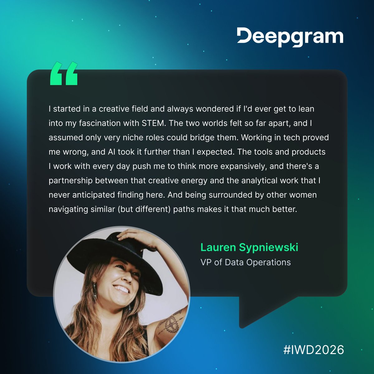 Deepgram tweet media