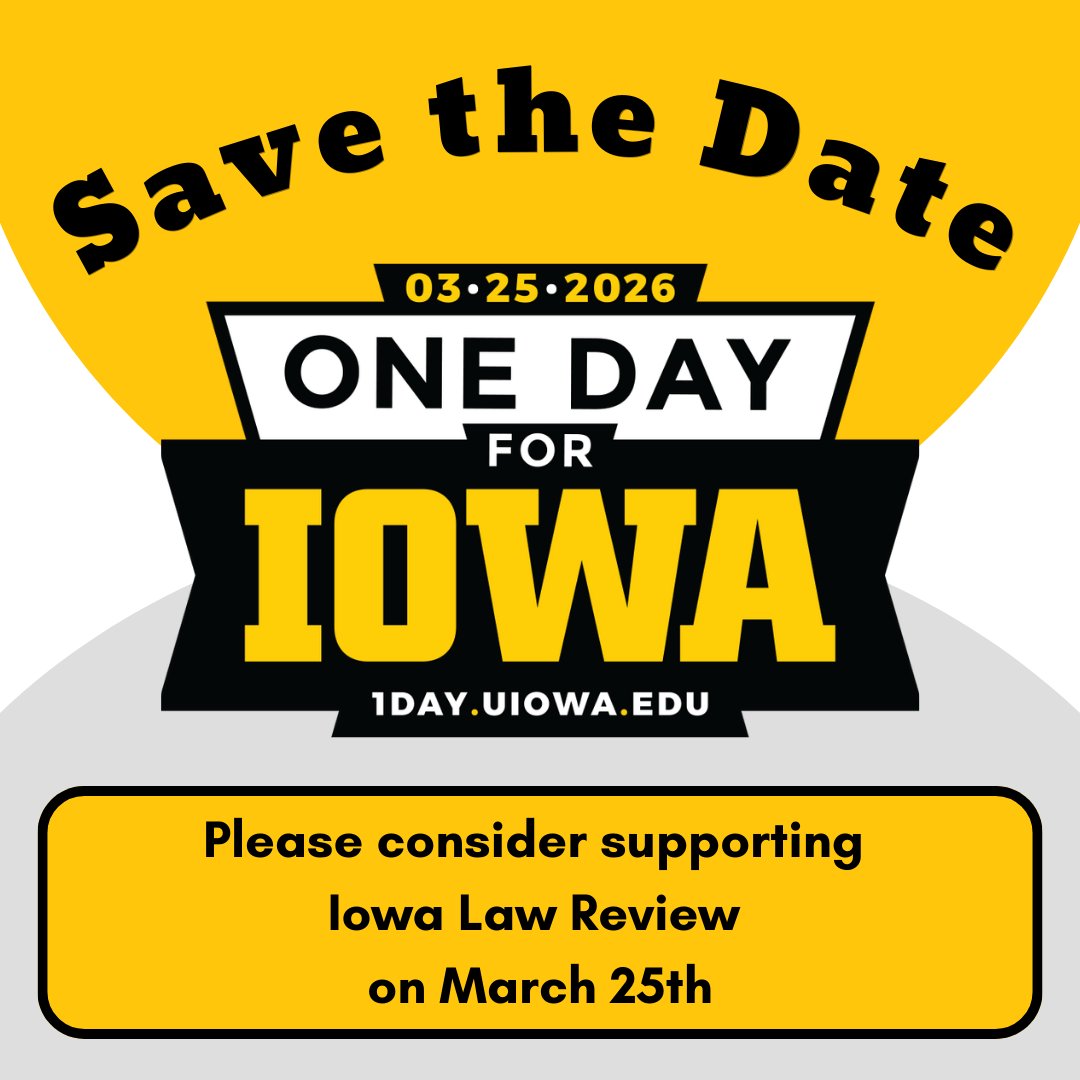 Iowa Law Review tweet media