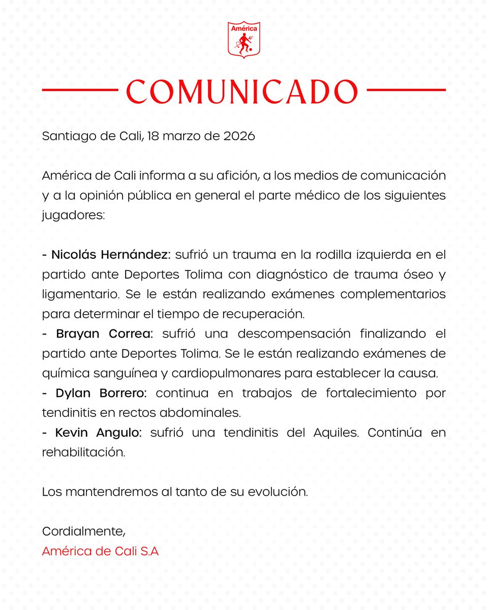 América de Cali tweet media