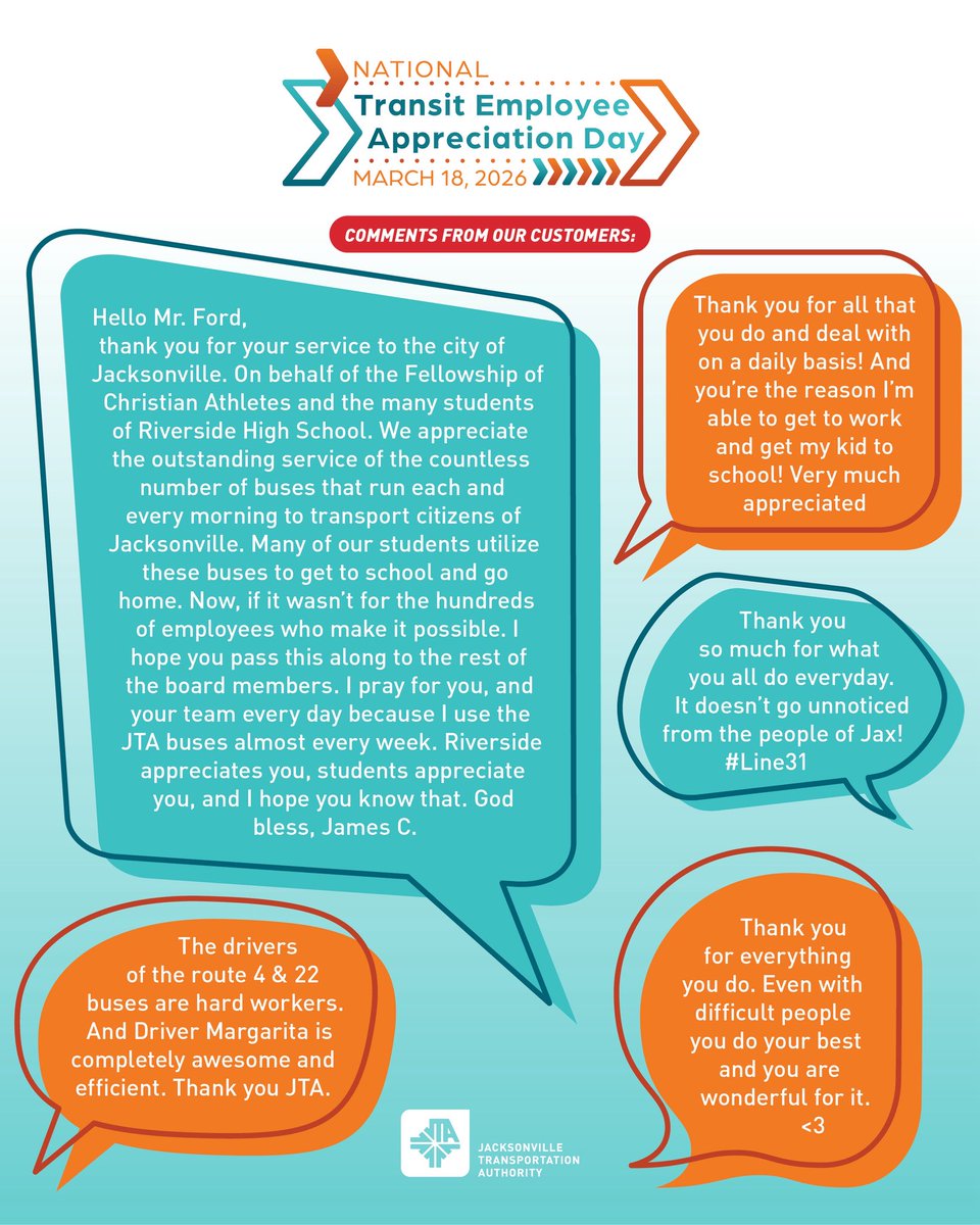 Jacksonville Transportation Authority (JTA) tweet media