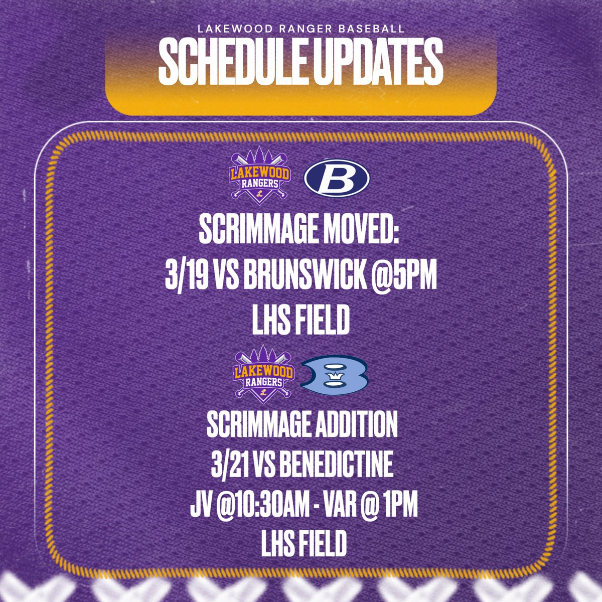 LHS Rangers Baseball tweet media