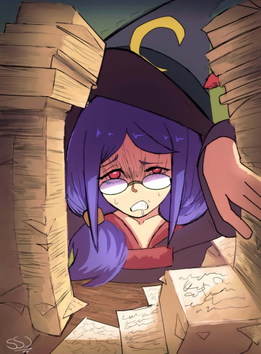 SSJChroma's tweet photo. Overworked Ursula from Little Witch Academia Commission #LWA_JP for @Zer0theP https://t.co/MpWmrkuoCv