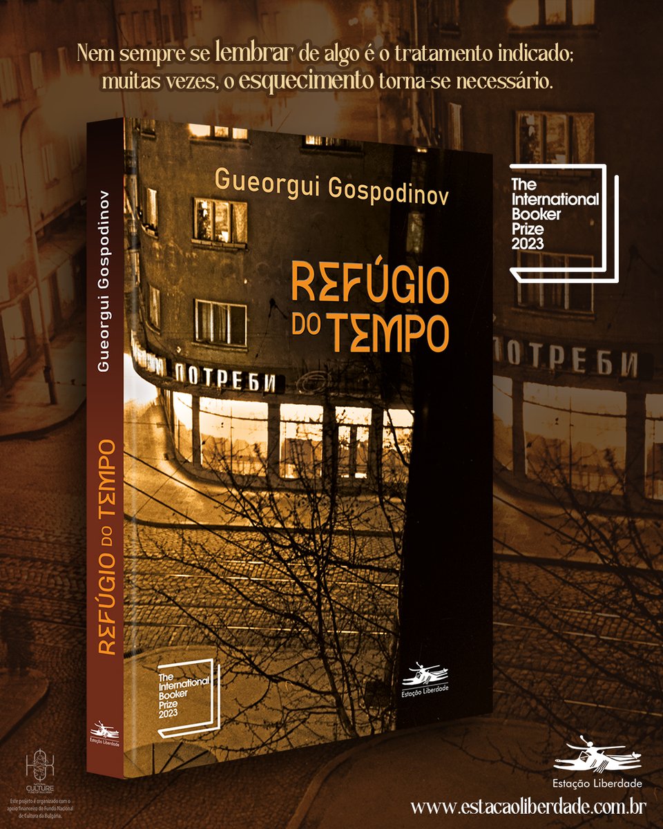 eeliberdade's tweet photo. PRÉ-VENDA LIBERADA! Vencedor do International Booker Prize, o escritor búlgaro Gueorgui Gospodinov constrói em “Refúgio do tempo” uma mistura de ficção, história e crítica social. Com tradução de Milena M. Mincheva. https://t.co/Jsl6p5YgwB