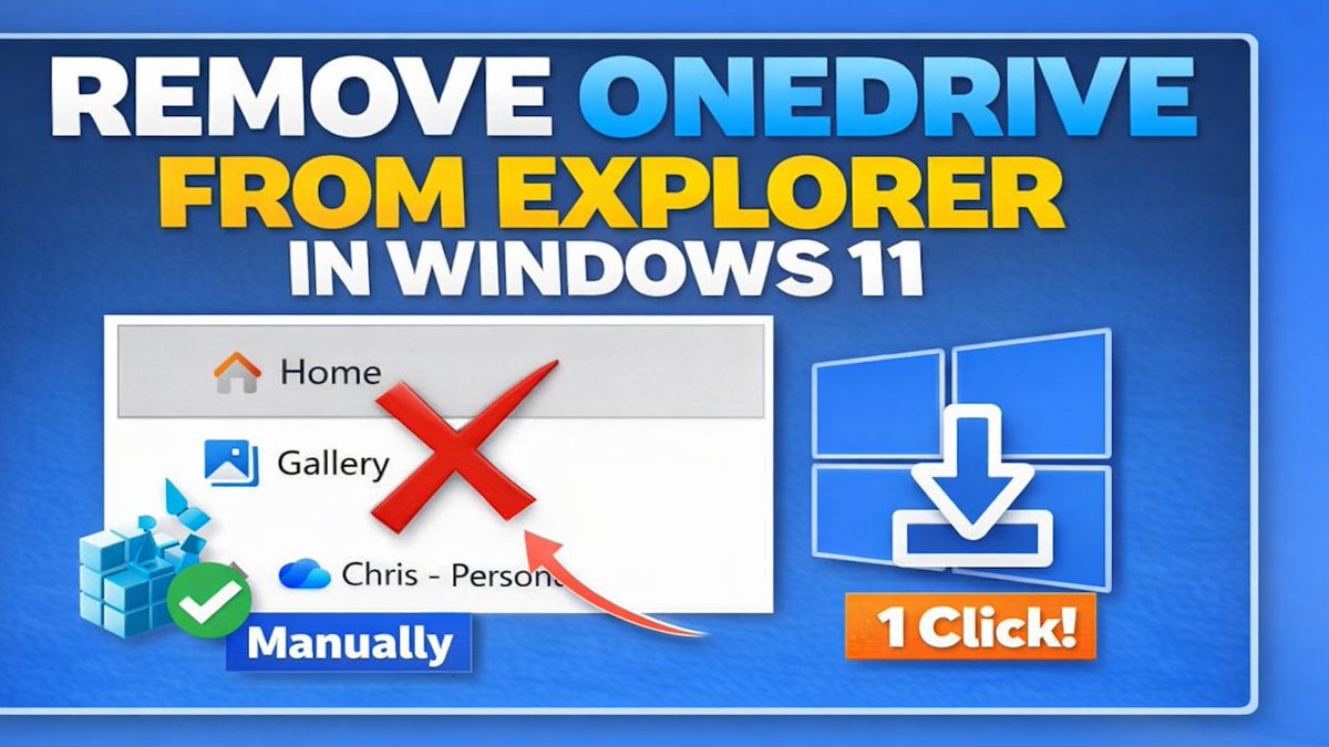 cwpcs's tweet photo. Want to get rid of the OneDrive Icon from Explorer - See The Video Below:

https://t.co/ZczqkJ4Yqk

#windows #onedrive #microsoft https://t.co/Oy4yvxgRGH