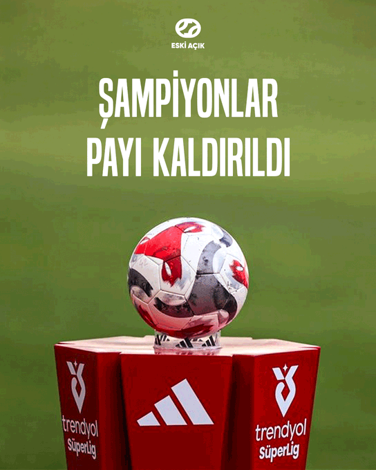 TFF FUTBOLDAN Bİ HABER!
TFF şeysi, şampiyon olmuş takımların %11 payını kaldırmış
%11 lik payın, Avrupa kupaları için verildiğini anlayamamış
O payı keserek, şampiyon takımları düpedüz cezalandırmış
TFF futboldan zerrece anlamadığını bir kez daha ispatlamış
YUH OLSUN ERVAHLARINA!