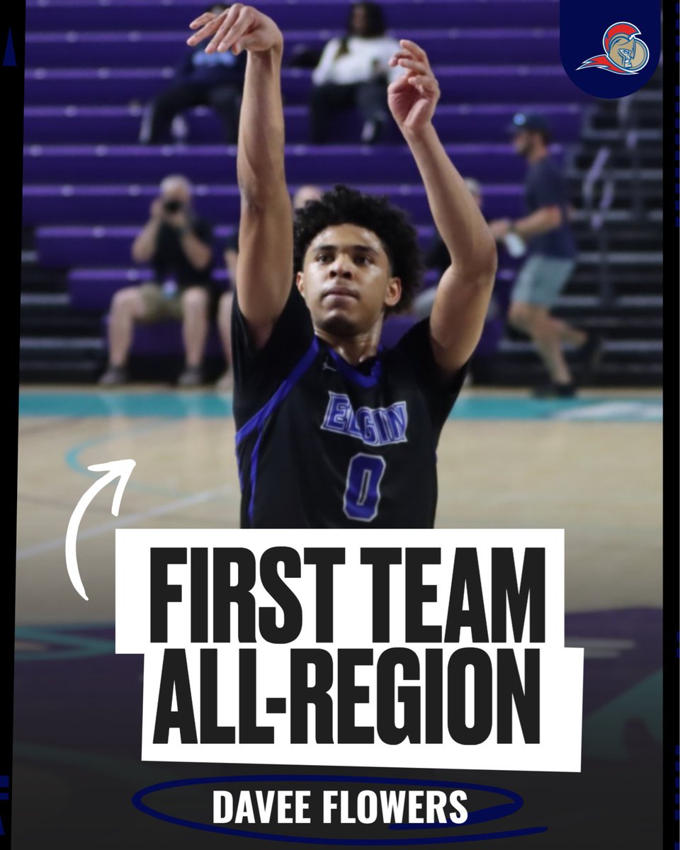 ElginSpartans's tweet photo. For the second year in a row, @ECCMBasketball player @flowers_davee is a First Team All-Region honoree. https://t.co/sY0W0IvijE