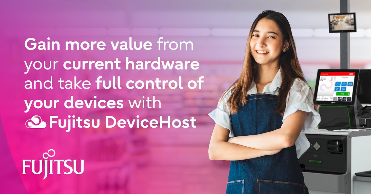 FujitsuFFNA's tweet photo. 🔓💻 Easily manage hundreds of different devices in a single integration with Fujitsu DeviceHost: https://t.co/xExeeeyQg4

⚙️ DeviceHost simplifies hardware management, regardless of model &amp; manufacturer. ✨📈  Derive more value from legacy NCR or other brand self-checkout. https://t.co/Jt8U96urpR