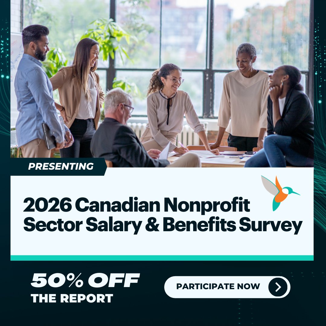 CharityVillage's tweet image. 📢 Only 2 days left to participate in the 2026 Canadian #Nonprofit Sector Salary &amp;amp; Benefits #Survey! 

*Surveys must be completed on or before March 20, 2026, to be included in the results and to qualify for the 50% discount.    

Share your insights! ⬇️
okt.to/vrKwtE