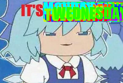Cirno tells you what day it is tweet media