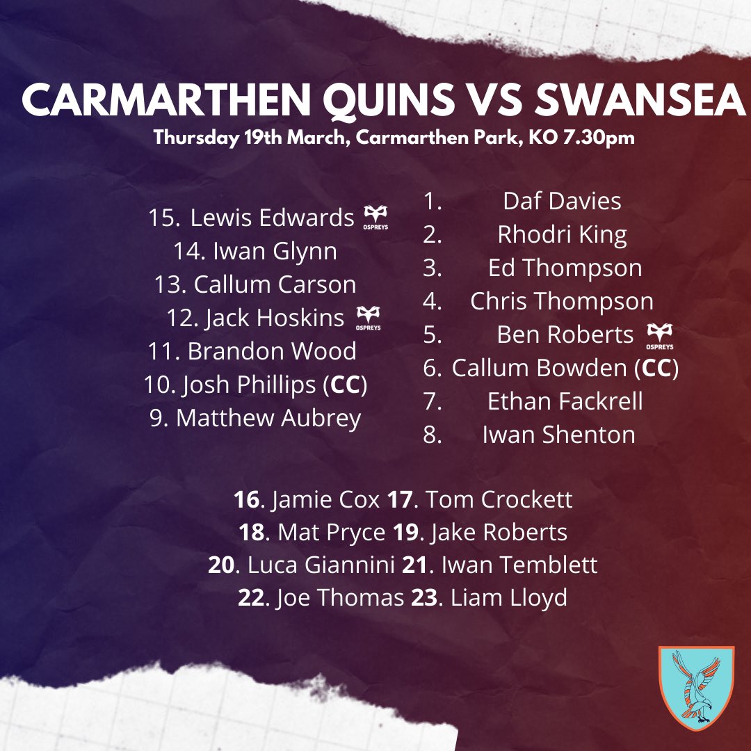 Swansea Rugby Club tweet media