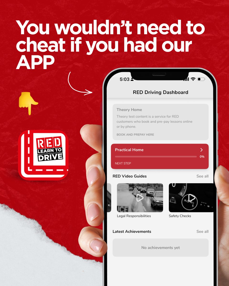 RED Driving School tweet media