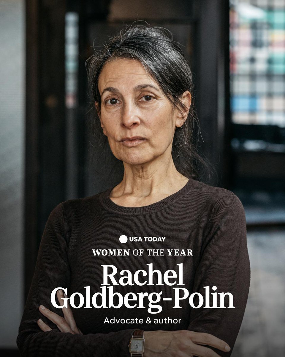 USA Today announced Rachel Goldberg Polin is their “Woman of the Year.”

Rachel’s son Hersh was wounded and kidnapped by Hamas on October 7th.

Rachel became one of the central voices of the movement to return the Israeli hostages. 

Her voice is one of humanity, wisdom, and