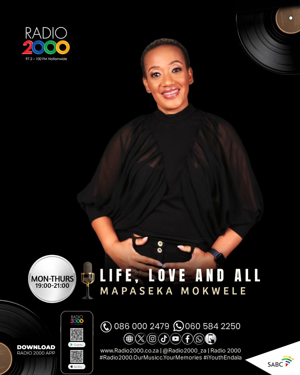 Radio2000_ZA's tweet photo. #LifeLoveandAll @mapasekamokwele
#FamilyValues What is the Role of Aunts & Uncles in our Families
#TheLetter #DearMapaseka #Mandy
#Radio2000 #MapasekaMokwele https://t.co/SC5nAyCu6O