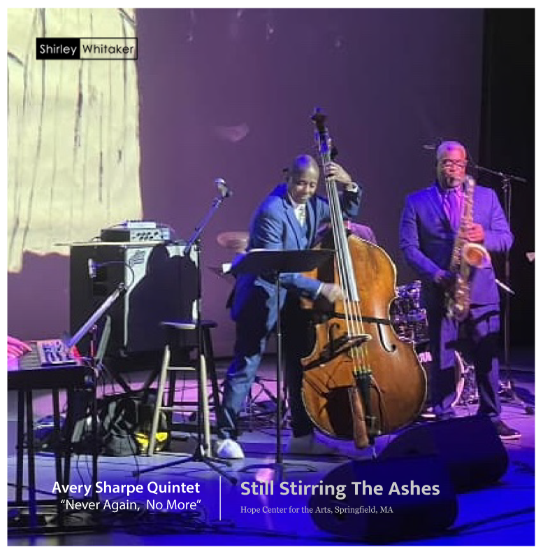 speakingmyname's tweet photo. The Avery Sharpe Quintet performed "Never Again, No more!' tribute to his uncle who was lynched – Hope Center for the Arts, during Ashes to Ashes, film screening; Still Stirring The Ashes

#averysharpe #Musician #Composer #Educator #Producer #ashestoashes #blackhistory #shortfilm https://t.co/RGeyjxcSKl