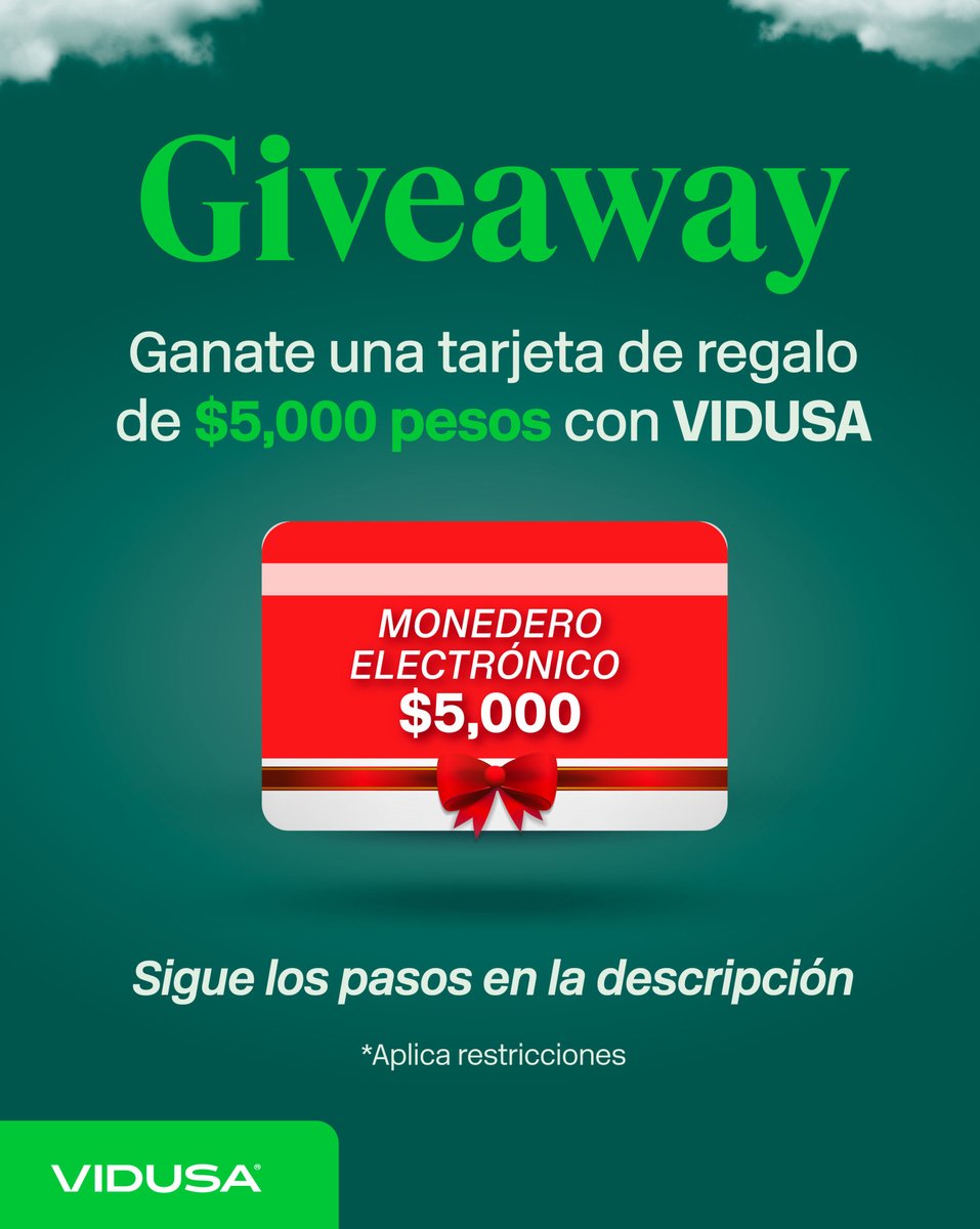 GIVEAWAY ‼️ ¡Gánate un monedero electrónico con VIDUSA!  

Para participar: 
-Dale like a este post 
-Sigue a <a href="/vidusacasas/">VIDUSA</a>
 -Etiqueta a dos amigos que también nos siga.

 Tienes hasta el 01/04/2026 a las 12 PM. ¡Participa ya!