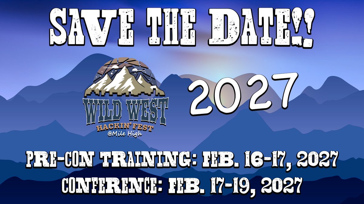 Wild West Hackin' Fest tweet media