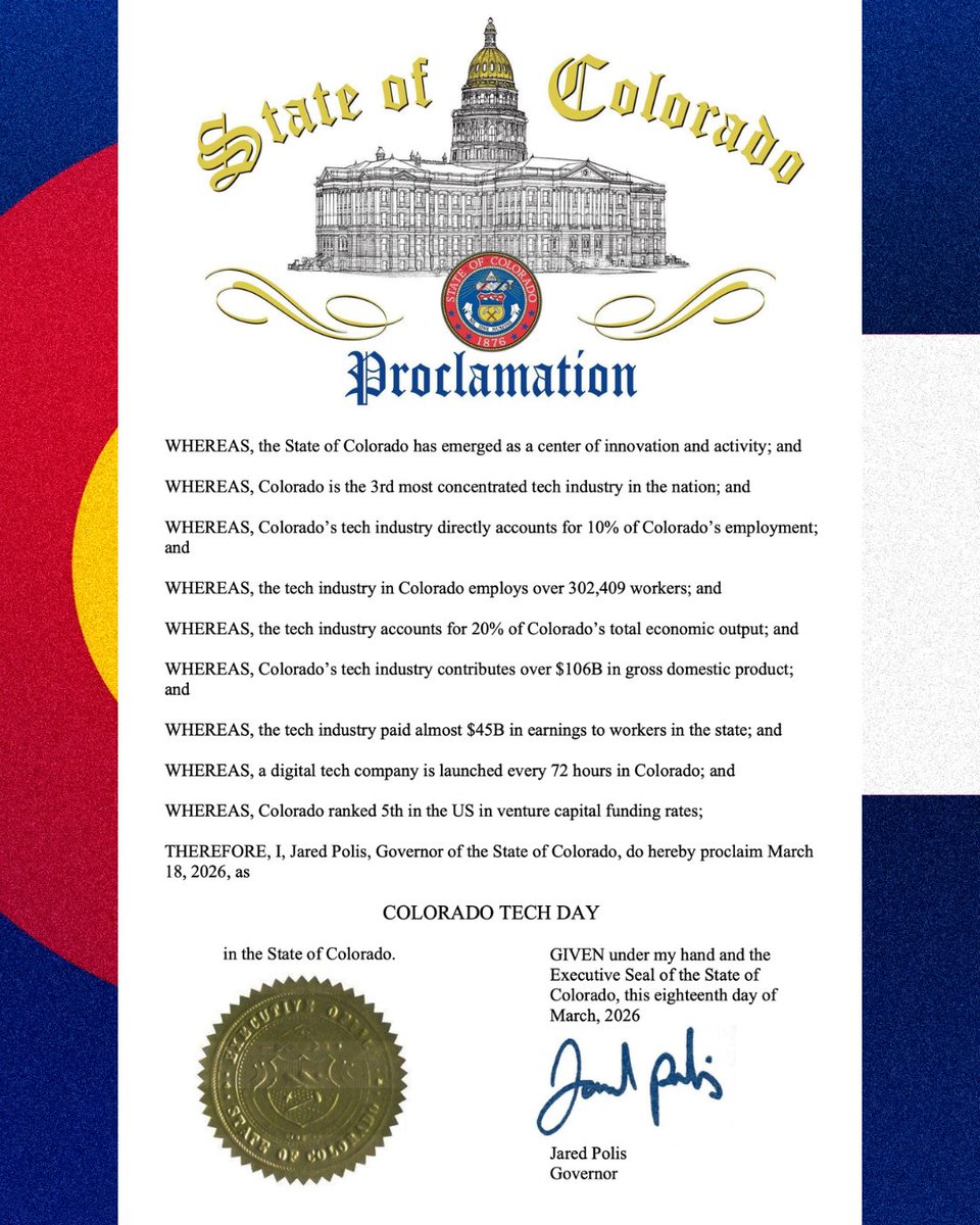 Governor Jared Polis tweet media