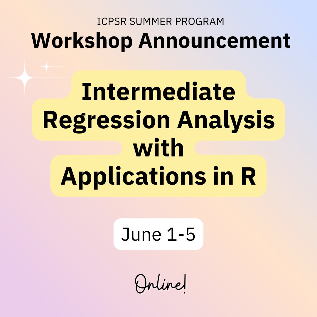 ICPSR Summer Program tweet media