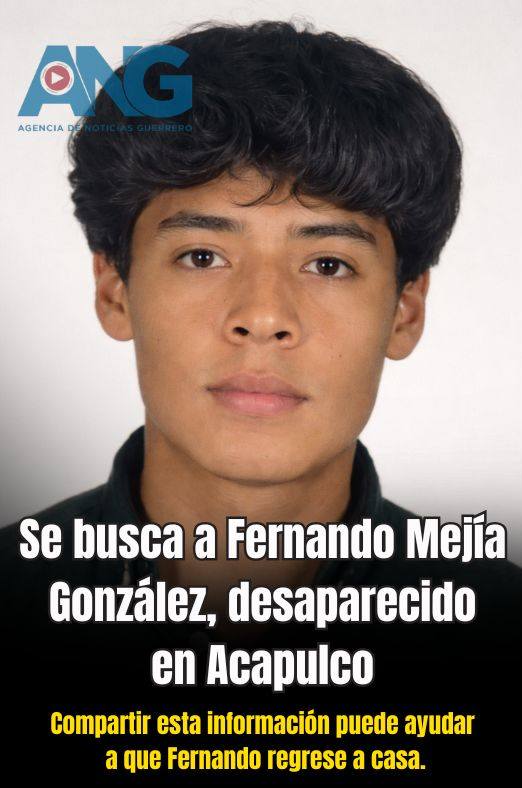 Buscan a joven de 19 años desaparecido en #Acapulco; piden apoyo urgente de la ciudadanía
facebook.com/share/p/188PEL…