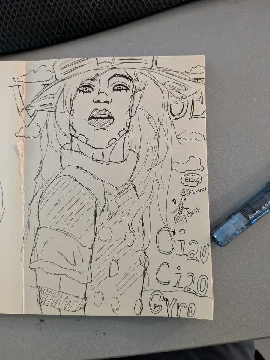 Kos_Works's tweet photo. Steel Ball Run Launch inspired a sketch #jjba #part7 #jojo https://t.co/gASc69sSzP