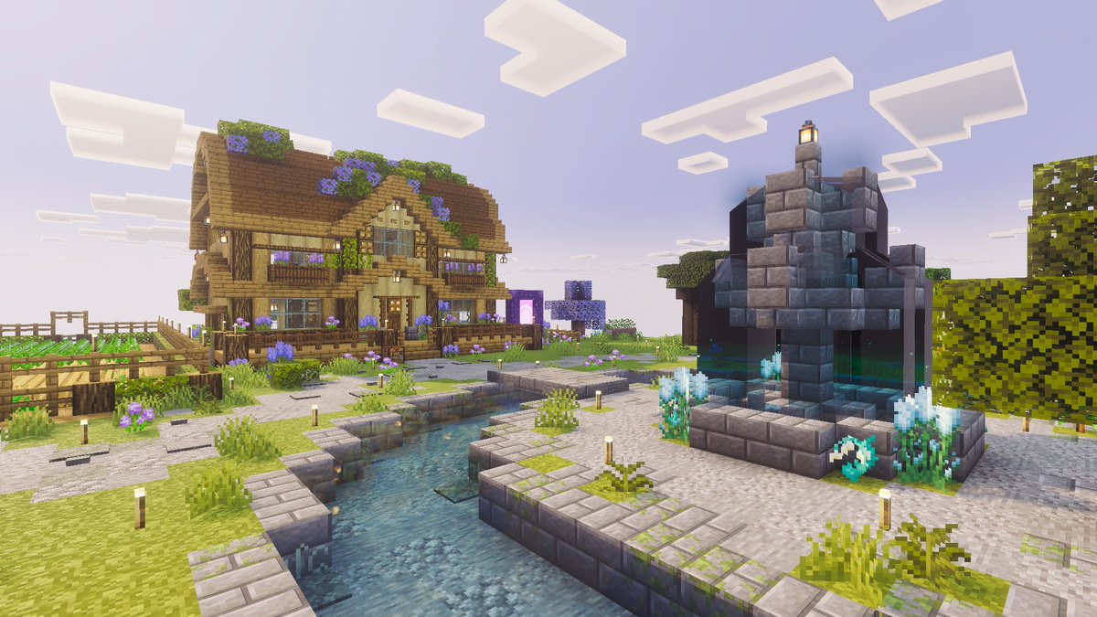 natkitsune's tweet photo. Adoro como está quedando mi mundito de #Minecraft, bloque a bloque. https://t.co/qvLE3tC0zi