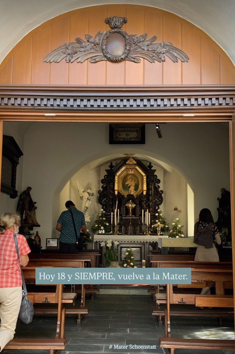 SchoenstattMPHC's tweet photo. Hoy renovamos nuestra Alianza de Amor
Igual que Jesús
nosotros podemos volver siempre a la Mater.

Ella nos espera
Nos sonríe
Nos cubre con su manto
Y nos bendice

Compártelo con alguien que necesite volver a sus brazos 
y guárdalo para cuando tú también necesites volver a ella! https://t.co/LQ18jaYE9u