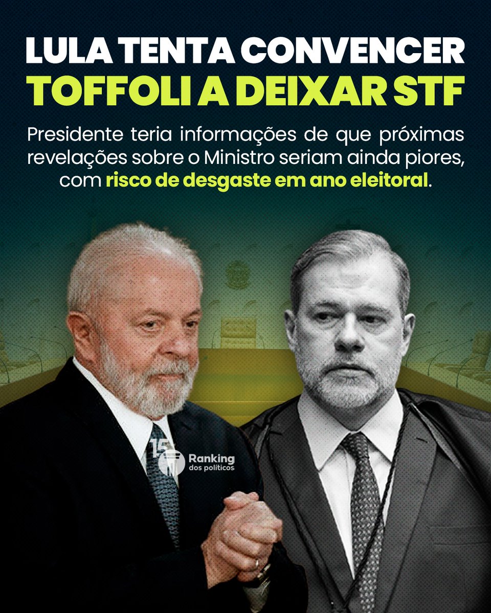 Ranking dos Políticos tweet media