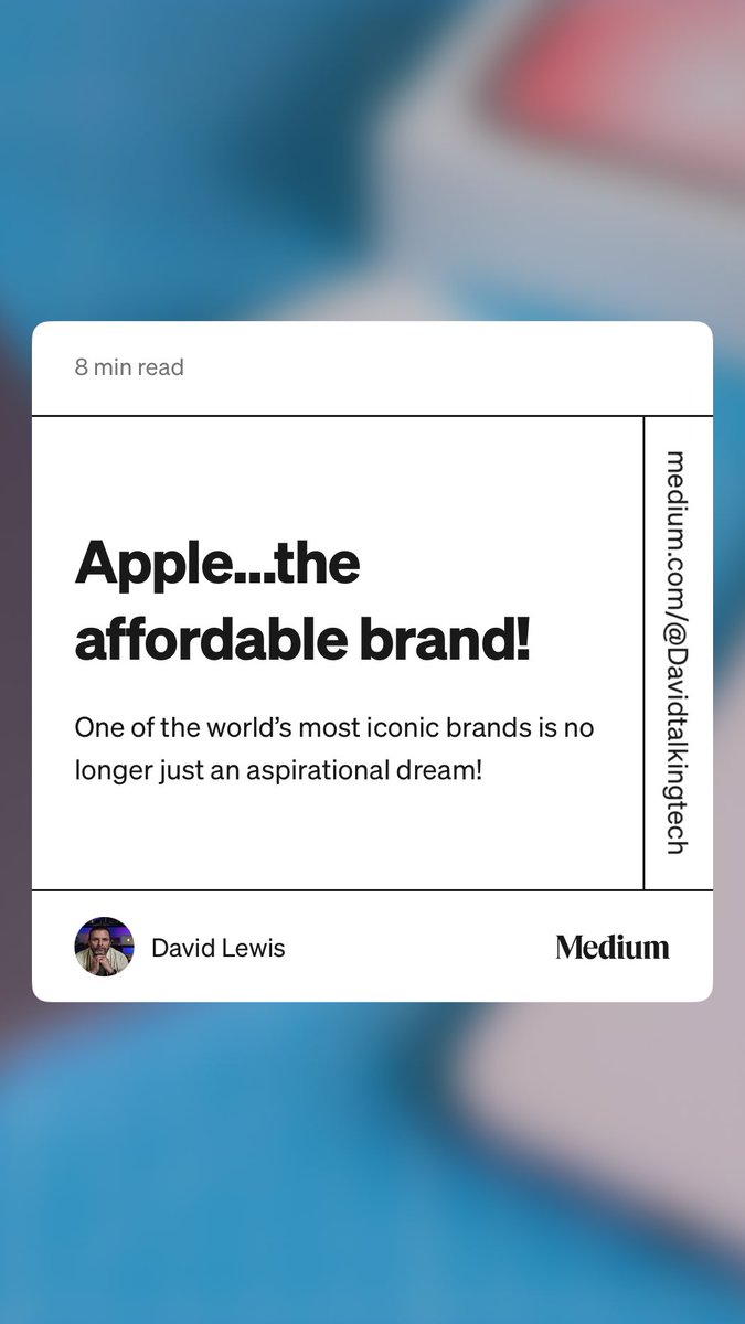 Dtalkingtech's tweet photo. “Apple…the affordable brand!” by David Lewis https://t.co/wcNZuqQFJM https://t.co/K9JAmJj1SB