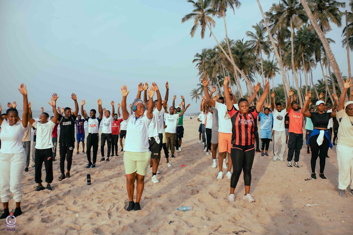 GnatocUew's tweet photo. This past weekend, the GNATOC-UEW family took a major step toward better health with our Coco Aerobics session.
From the brisk walk to the intense aerobics at Sir Charles Beach, it was more than just a workout—it was about building a stronger, healthier community of educators. https://t.co/ioWzGCDstg