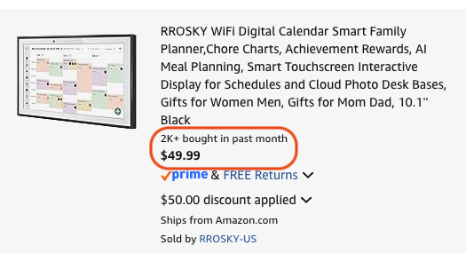 Pricerrors's tweet image. $120 OFF SMART DIGITAL CALENDAR 

This digital planner has been selling out quickly on Amazon lately

Usually listed for $170, but comes down to $50

Use code ELHO7B5R at checkout

pricedoffers.com/eue9d #ad