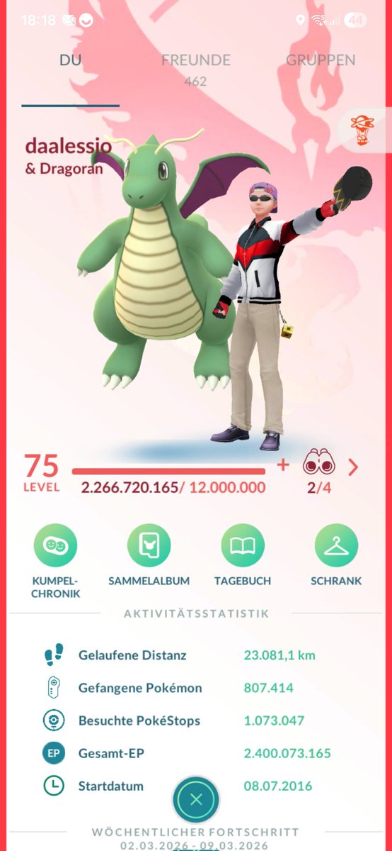 2.4 Billion XP reached! 🤙🏻
#PokemonGo