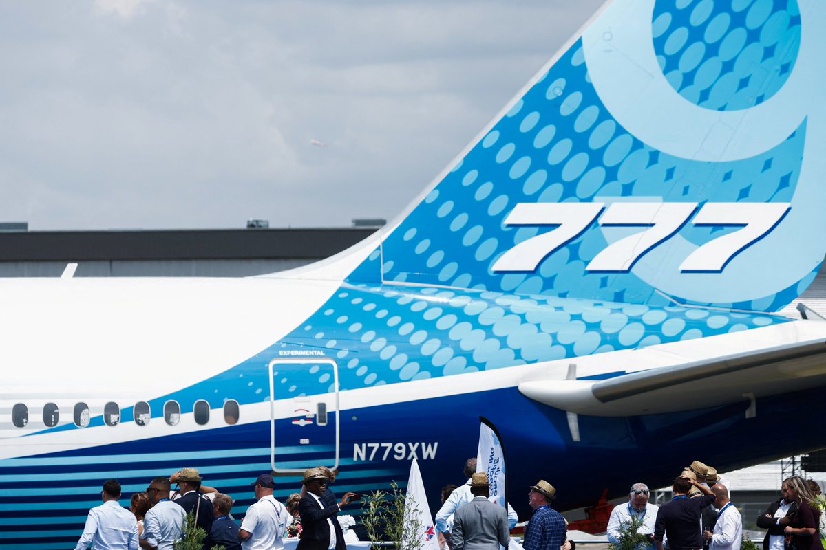 PiQMarkets's tweet photo. FAA nod propels Boeing's 777-9 into fourth certification stage, Air Current reports

More Here → https://t.co/FCvfqvPXsV https://t.co/p9wpetue36