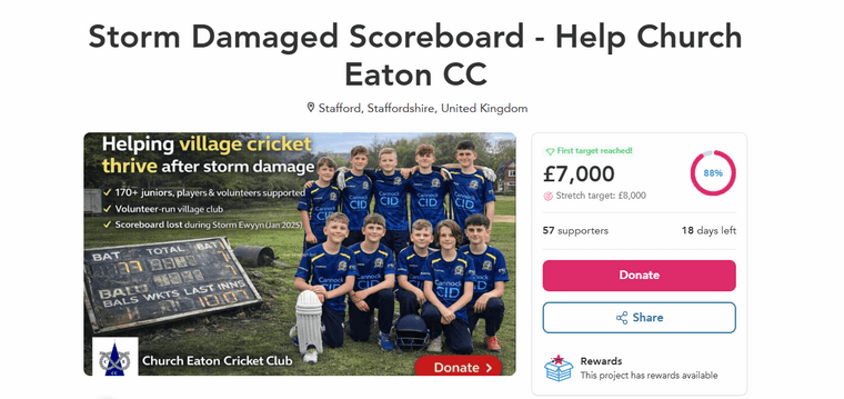 Church Eaton Cricket Club 🏏 tweet media