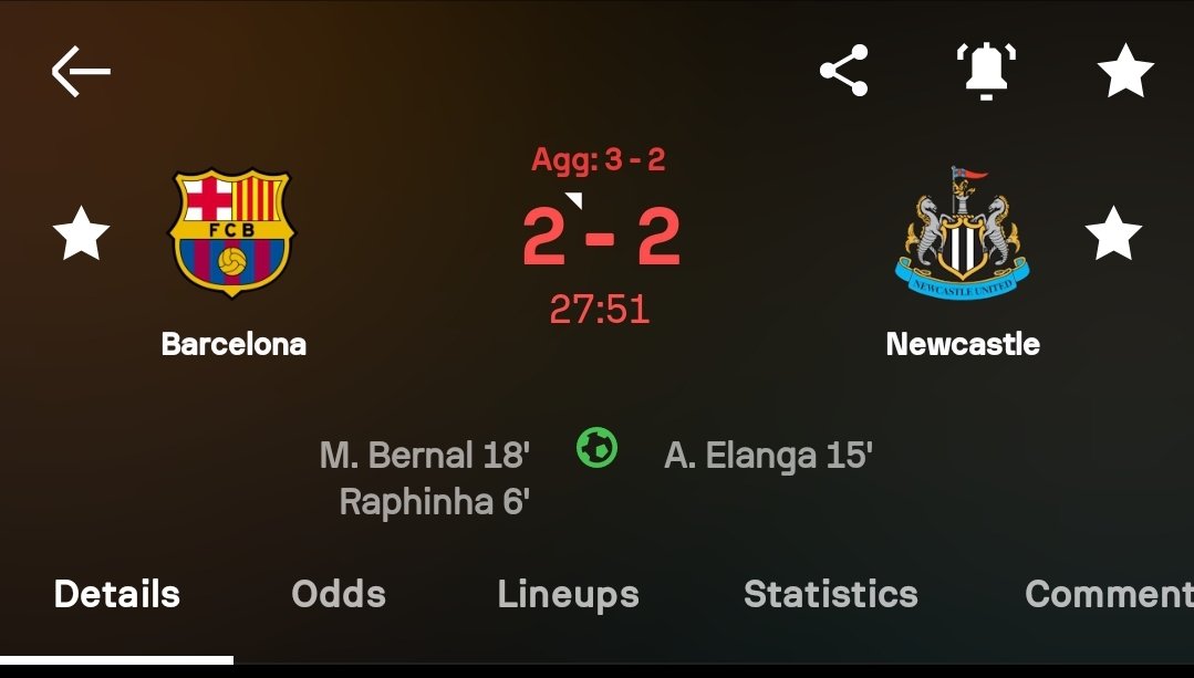 C'mon #Newcastle 💪... this is what it means when you mean business, not all those one that those yeye world champions were doing yesterday night ... #UCLNight #barca