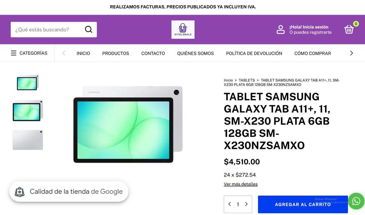 KitGlobals's tweet image. Aprovecha la Promocion de Samsung en su Tablet Galaxy solo en kitglobals.com

kitglobals.com/productos/tabl…

#Mexico #Sheinbaum #CompraYa #mundialfifa2026  #RingRoyale #playdoit #Seguridad #AICM #CNTE #Jalisco #Oscars #MañaneraDelPueblo #Alerta