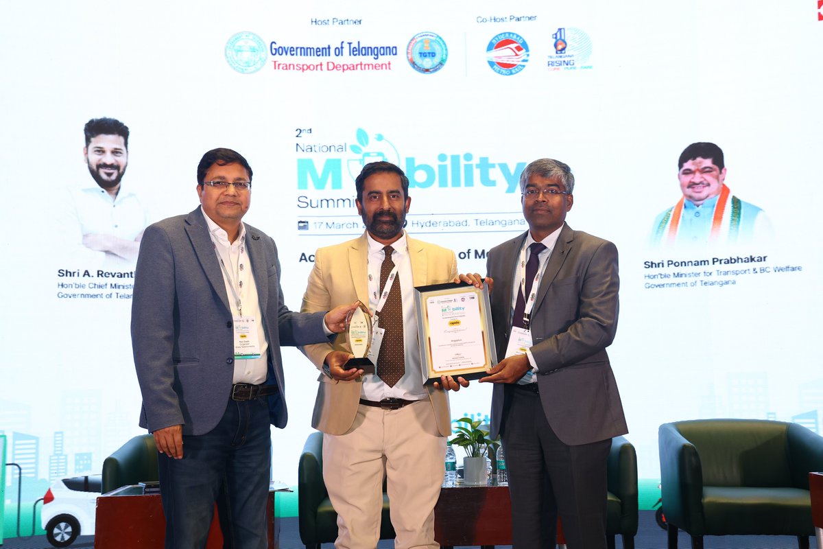 egovonline's tweet image. We congratulate Nrgy plus for winning the Excellence in Quality, Safety &amp;amp; Sustainability Standards for Electric Mobility Award at the 2nd National Mobility Summit 2026.

For more insights from this summit, follow #EletsMobility

#NationalMobilitySummit #FutureOfMobility
