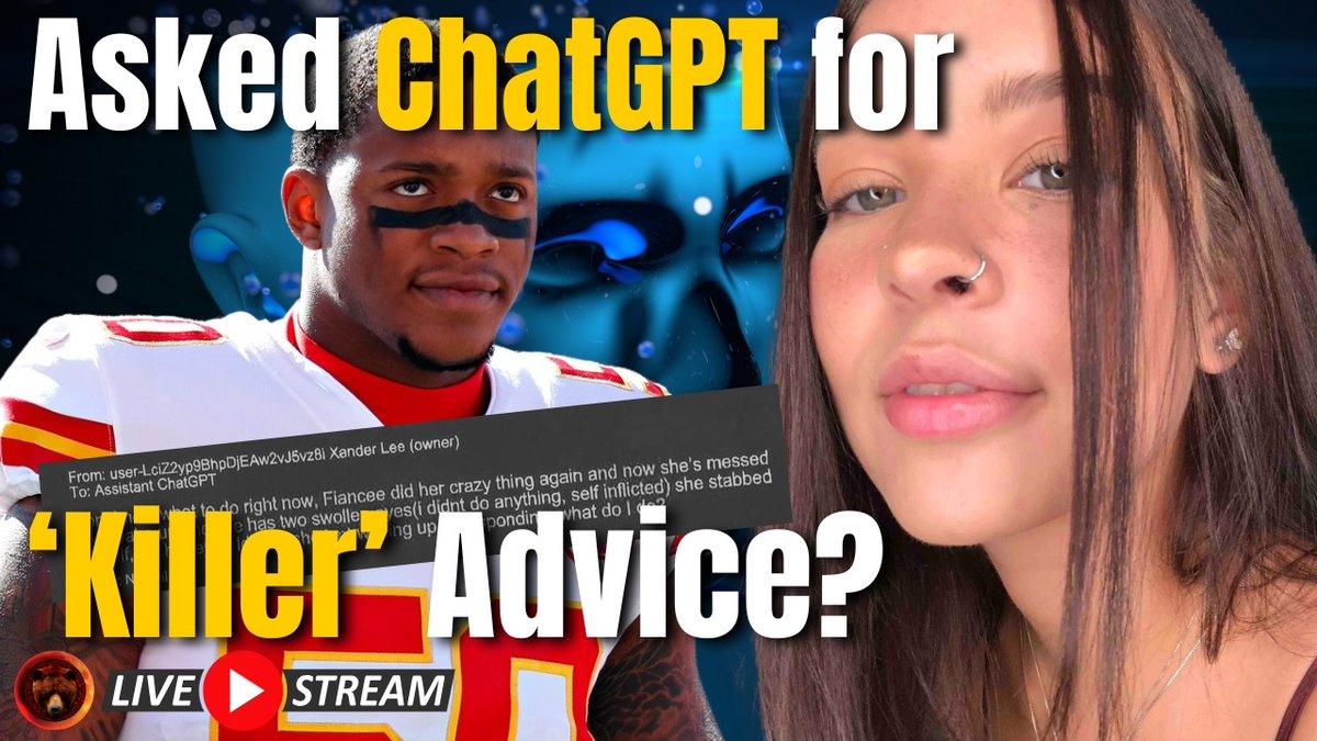 💥𝕃𝕀𝕍𝔼𝕊𝕋ℝ𝔼𝔸𝕄💥
#GabriellaPerpetuo #Ooltewah #Tennessee
#NFL #NewYork #Jets #BuffaloBills #Florida

Ex-NFL Player #DarronLee Asked #ChatGPT for Help Hiding Evidence in Girlfriend's Death

#GrizzlyTrueCrime
Subscribe for updates! ⬇️
youtube.com/live/7HLXRJnNF…