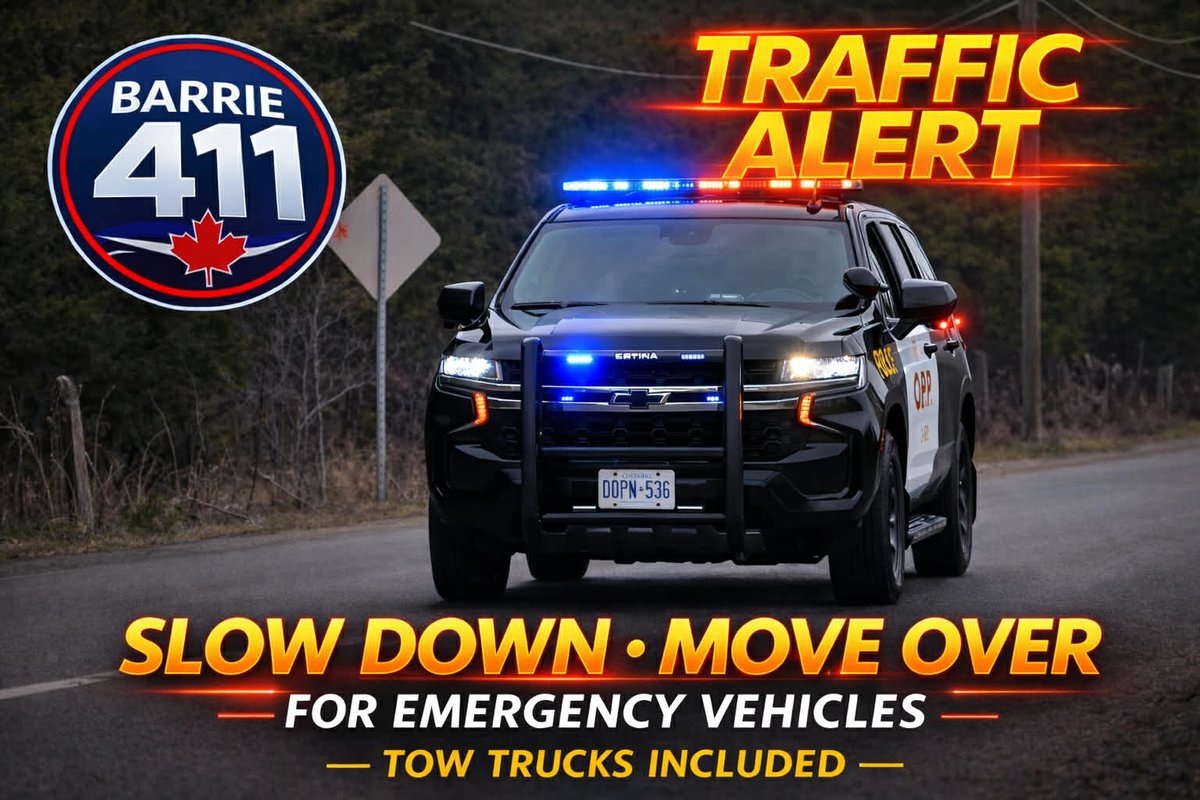 Barrie411's tweet image. COLLISION : Hwy 400 n/b s/of Avro Arrow rd #ParrySound Vehicle struck 2 Deer , #OPP and #Tow are en-route - #TrafficAlert
