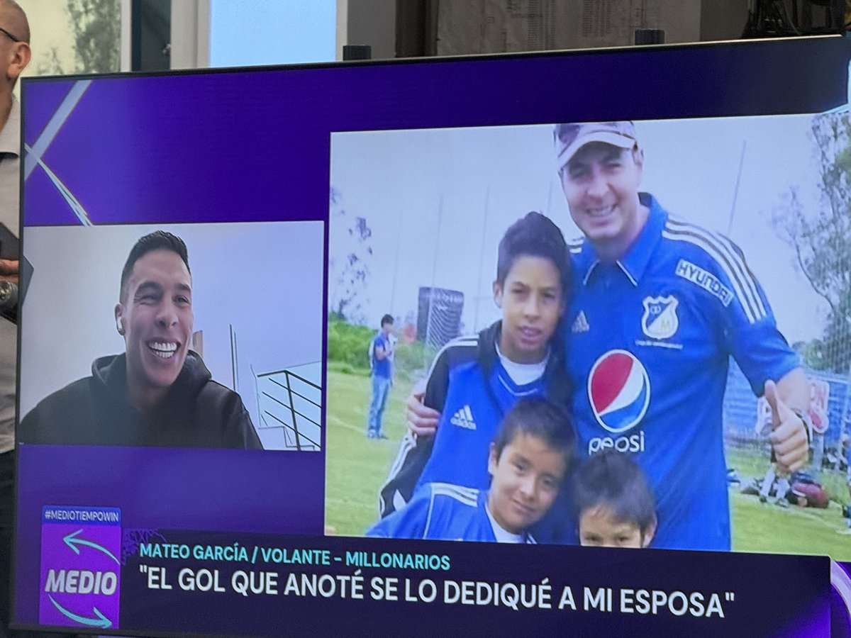 JuanjoseMant's tweet photo. “En el gol mi papá me dijo ‘parce no me haga esto’, pero que mucha mesura, que me controle y serenidad para ser campeones. Vestir la camiseta de Millonarios siempre fue mi sueño y el de él” Mateo García en #MedioTiempoWIN https://t.co/Yq5tKG7s0y