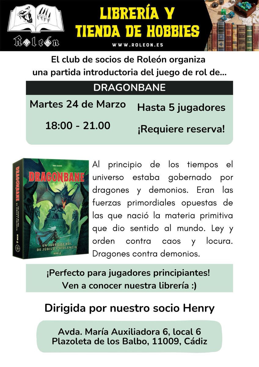 Roleón 🦁 📚 🎲 tweet media