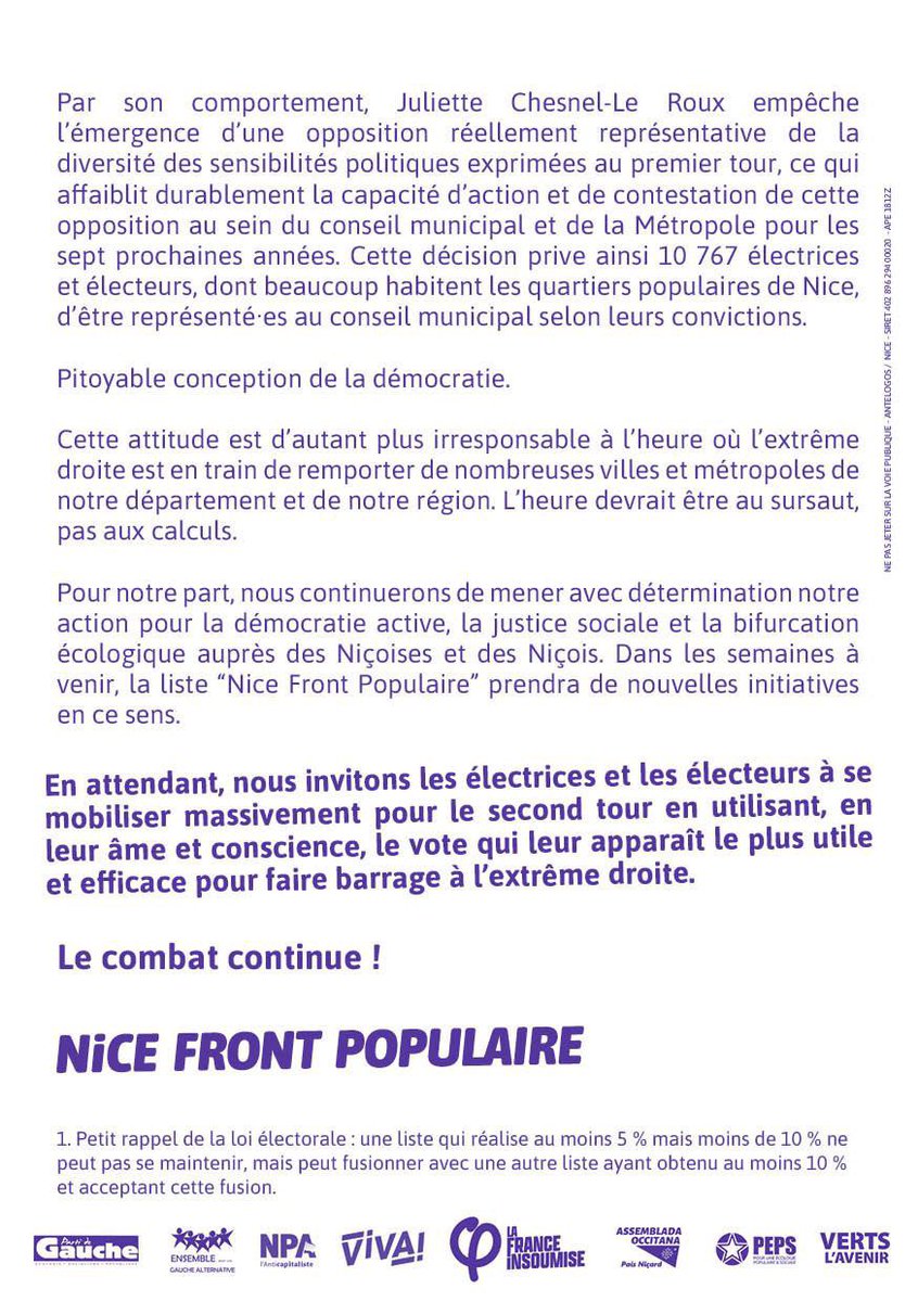 Nice Front Populaire tweet media