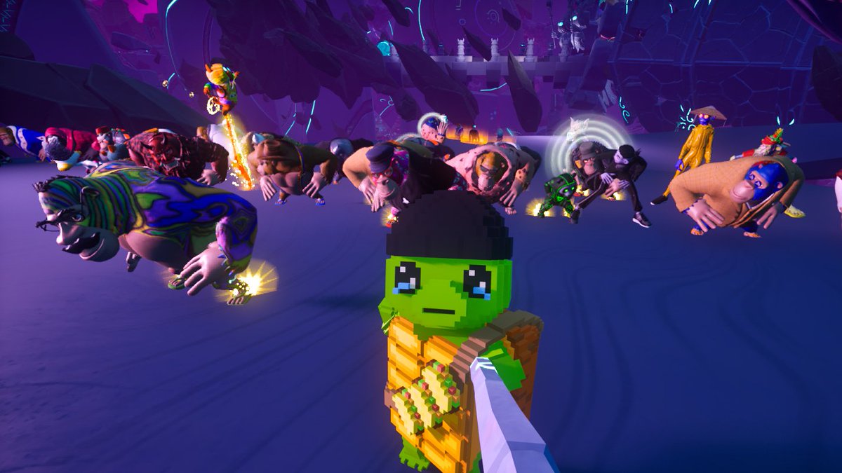 Lasermerl's tweet image. Just had an awesome #GameTime in the @OthersideMeta 

An extra special Geez1000 wearable was up for grabs courtesy of @RidazLp2 

Thanks to @ClassicsCrypto @dinopawnz for running tings

@GeezOnApe @OsPhotoClub 

Congratz @ssdw on the big win 🦧🏆