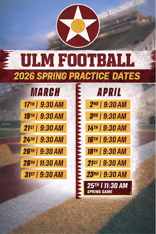 ULM Football tweet media