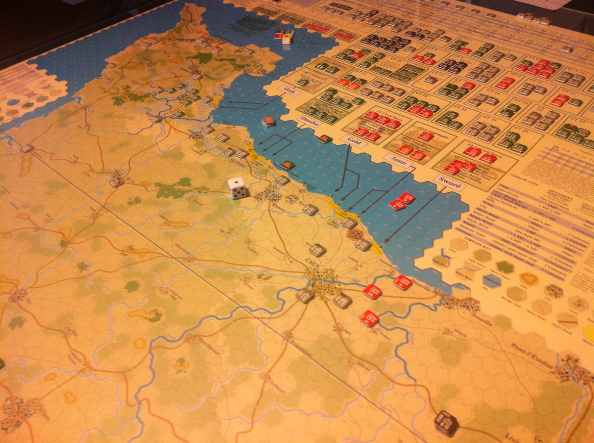 bigboardgaming's tweet image. Pulling out the classics 🎖️ — SPI's Operation Cobra covers the landings &amp;amp; Patton's Normandy breakout it absolutely still pops. 
Old school hex-and-counter at its finest. #wargaming #boardgames