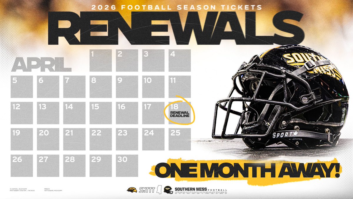 Southern Miss Football tweet media