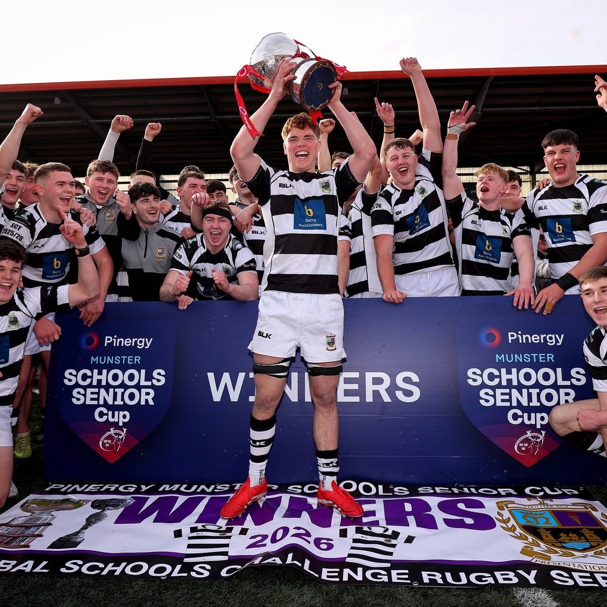 Let the celebrations begin 🎉

PBC have secured their 33rd Pinergy Munster Schools Boys Senior Cup title after a 51-3 win over Limerick side St. Munchin's College 🏆

Read the report here 👉 munsterrugby.ie/domestic_news/… 

#MunsterStartsHere | #SUAF 🔴